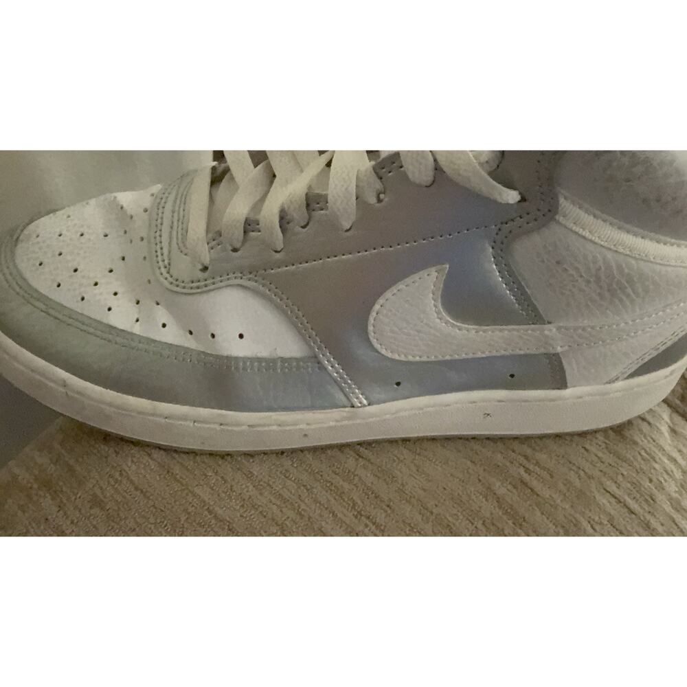 NIKE Womens Court Vision Mid White Fashion Athletic White 8.5